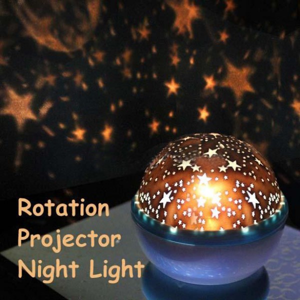 New Rotation Star Sky Romantic Room Light Lamp Night Projector