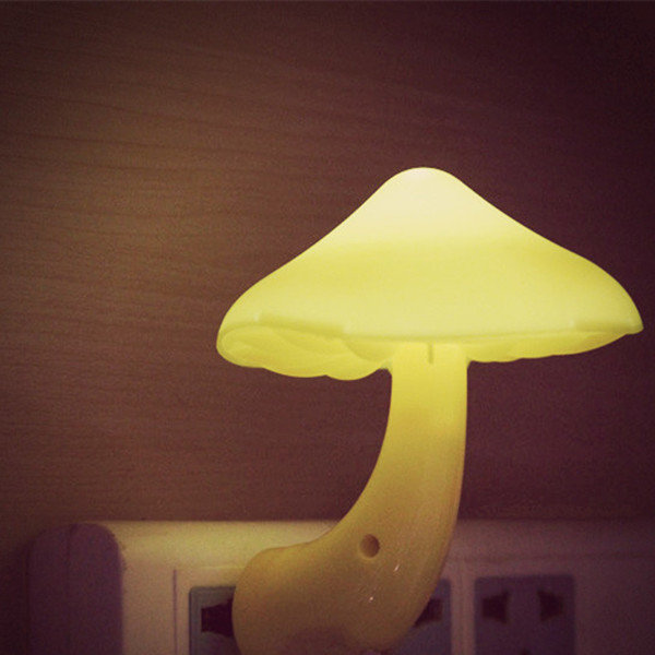 Mini Mushroom Wall Night Light Light Control Bedroom Lamp