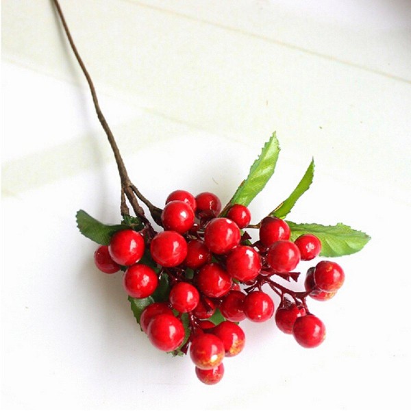 Artificial Floral Berry Flowers Leaf Simulation Flowers Home Table Craft Decoration