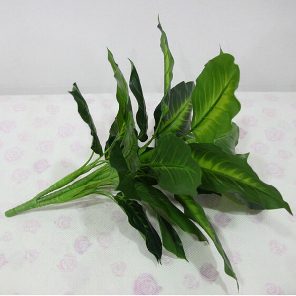 50cm Lifelike Leaves Evergreen Artificial Plant Simulation Flowers Bush Potted Flower Home Decor