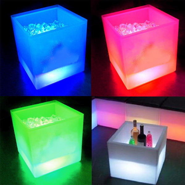 Multi-color LED Light Luminous Red Wine Cooler Creative Red Wine Save Box