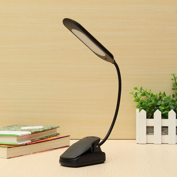 Rechargeable LED Adjustable Clip Lamp Light Eye Protection Flexible Night Light