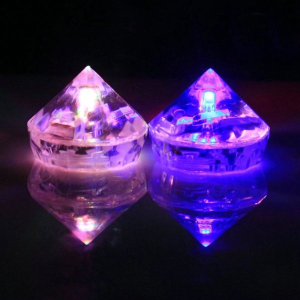 Multicolor Diamonds LED Luminous Ice Cube Flash Ice Christmas Party Wedding Decor Supplies