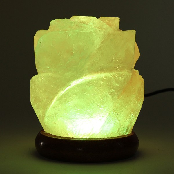 Himalayan Natural Crystal Rose Salt Lamps Bulb Night Light Ionic Purifier Gifts