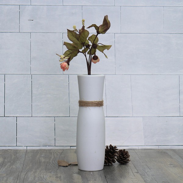 White Creative Modern Ceramic Flower Vase Handmade Flowers Bouquet Vase Home Decor