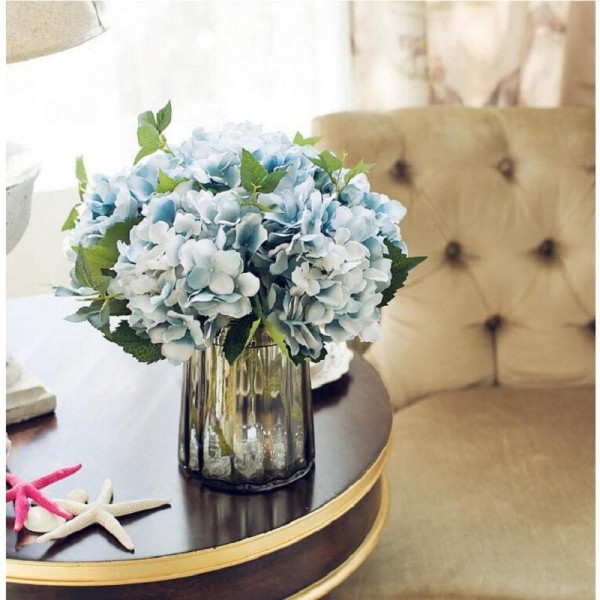 Artificial California Hydrangea Silk Flower for Wedding Party Festival Decorations Leading Way Silk Cloth Flowers High-grade Hydrangea Flower Silk Flower Household Adornment Bedroom Table Flowers