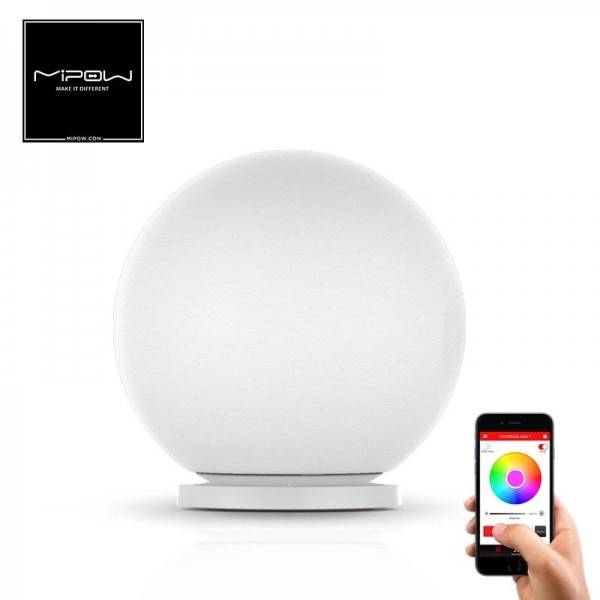 MIPOW BTL-301W PLAYBULB Sphere Smart LED Night Light Smartphone APP Controlled Color Changing Lights Dimmable Glass Orb Decorative Lamp