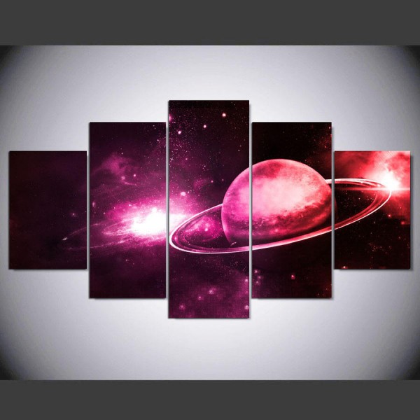 5  Cascade Red Planet Canvas Wall Painting Picture Home Decoration Without Frame Including Installat