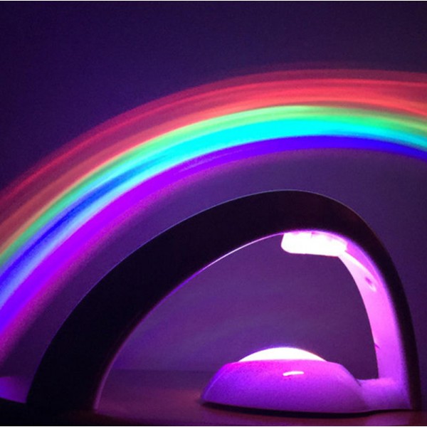 Amazing Colorful LED Rainbow Light Baby Kids Children Child Night Light Romantic Projector Lamp for Sleeping Bedroom Atmostphere Light