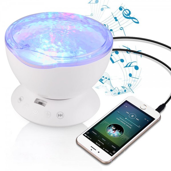 Ocean Wave Starry Sky Aurora LED Night Light Projector Luminaria Novelty Lamp USB Lamp Nightlight Illusion For Baby Children Atmostphere Light