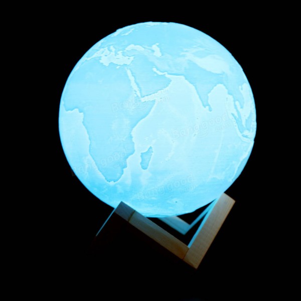 3D USB Flapping Luminous Earth Night Light Table Desk 8CM Earth Lamp Gift Atmostphere Light