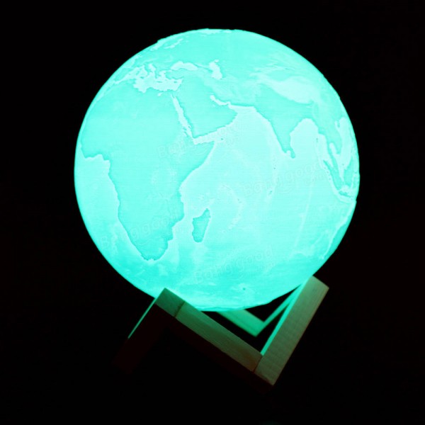 3D USB Flapping Luminous Earth Night Light Table Desk 8CM Earth Lamp Gift Atmostphere Light