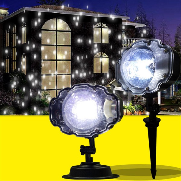 Outdoor Waterproof Laser Projector Snowflake LED Lamp Light Christmas Garden Home Decor Light