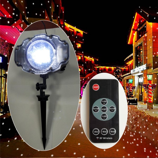 Outdoor Waterproof Laser Projector Snowflake LED Lamp Light Christmas Garden Home Decor Light