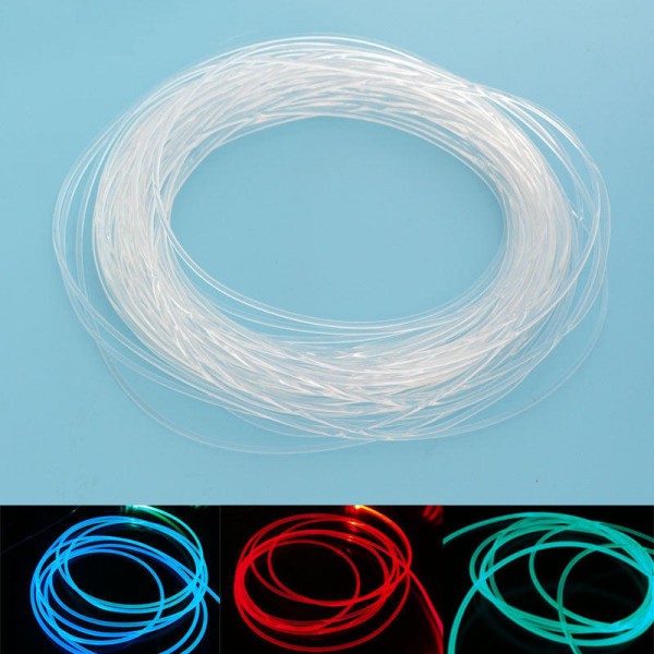 5M Side Glow Optic Fiber Car Light Opitcal Cable Ceiling Lighting Decor 1.5-5mm