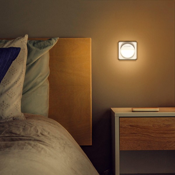 BW-LT10 Smart Light Sensor Night Light 3000K Color Temperature 20 Lumens 120&deg; Lighting Angle Mini Night Lamp