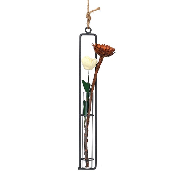 Hanging Tube Glass Flower Vase Planter Terrarium Container Hydroponic Pot Plant Vase Home Decoration