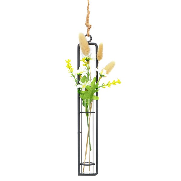 Hanging Tube Glass Flower Vase Planter Terrarium Container Hydroponic Pot Plant Vase Home Decoration