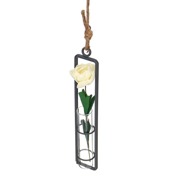 Hanging Tube Glass Flower Vase Planter Terrarium Container Hydroponic Pot Plant Vase Home Decoration